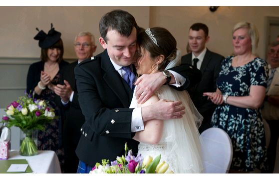 Stewart & Rebecca's wedding at Slepe Hall on 6th April 2014